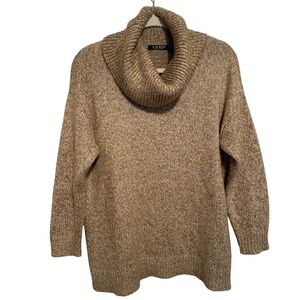 Lauren Ralph Lauren Cowl Neck Brown Sweater Size Large